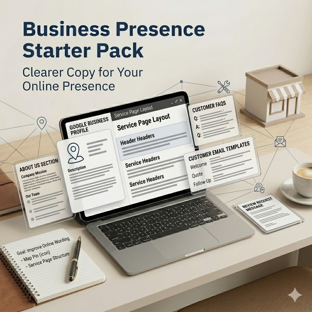 Business Presence Copy Pack